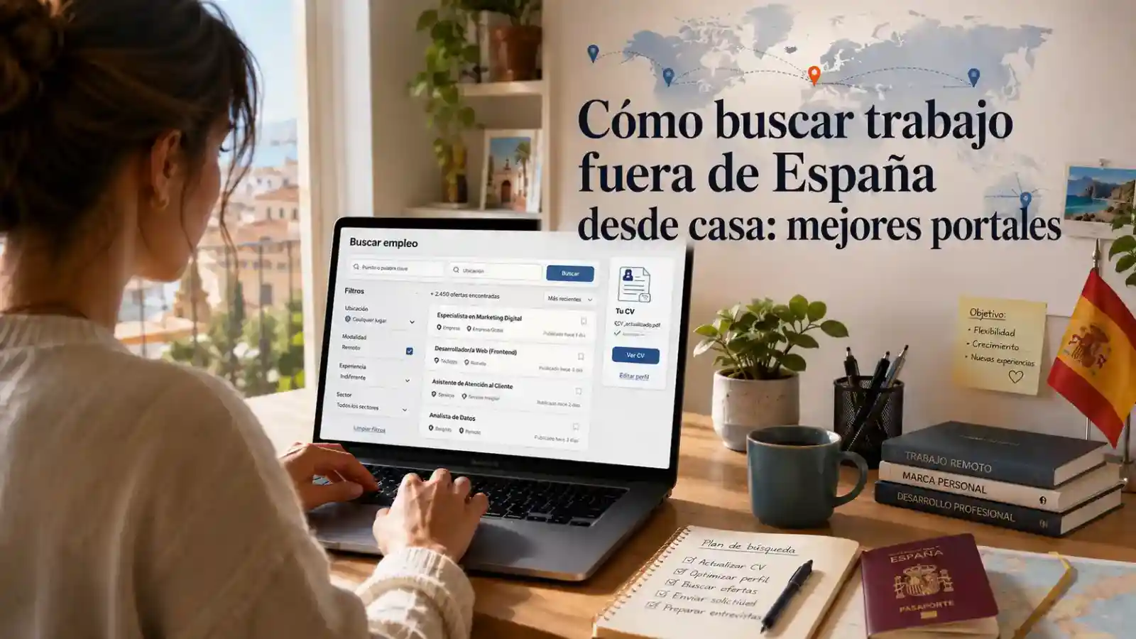Cómo buscar trabajo fuera de España desde casa